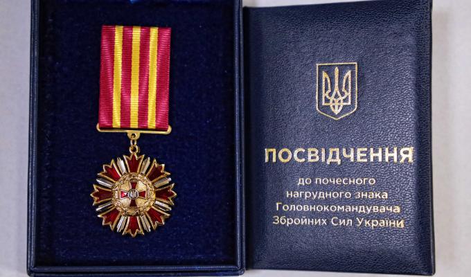 Головнокомандувач Збройних Сил України Руслан Хомчак відзначив заслуги Сергія Гайдая перед армією