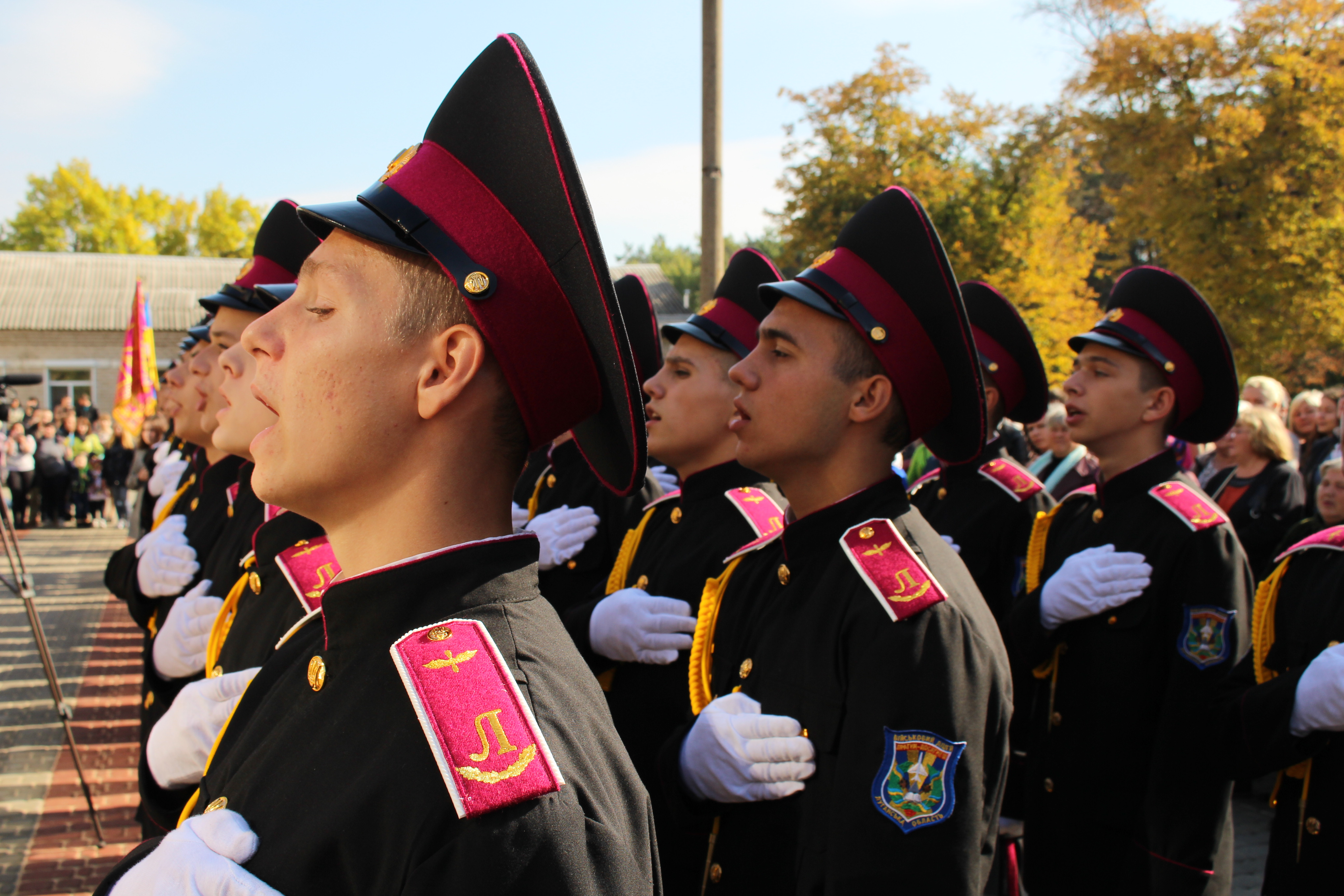 Ольга Лішик першокурсникам Кадетського корпусу: «Бажаю стати гідної зміною сьогоднішніх захисників України»