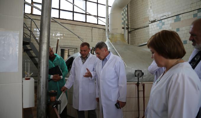 Юрій Гарбуз ознайомився з роботою Лисичанського пивоварного заводу
