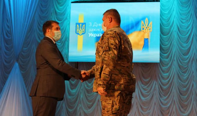 Луганських військових привітали з Днем захисника України