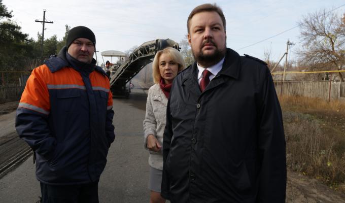 Сергій Філь перевірив хід ремонту об’їзної дороги у Кремінній