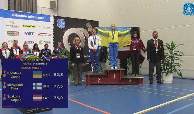 Луганчанка стала чемпіонкою європейської першості з пауерліфтингу
