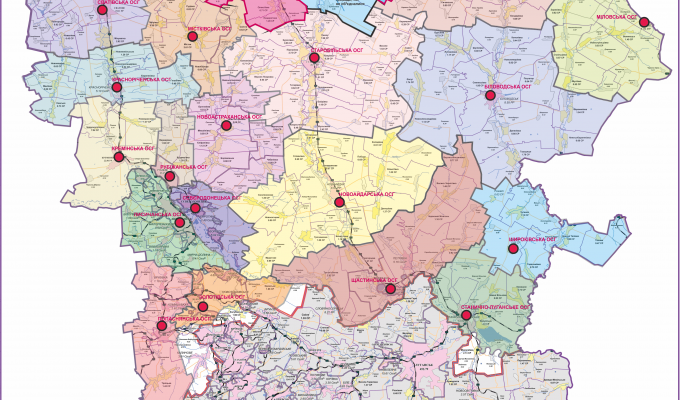 Змінено перспективний план формування громад Луганської області