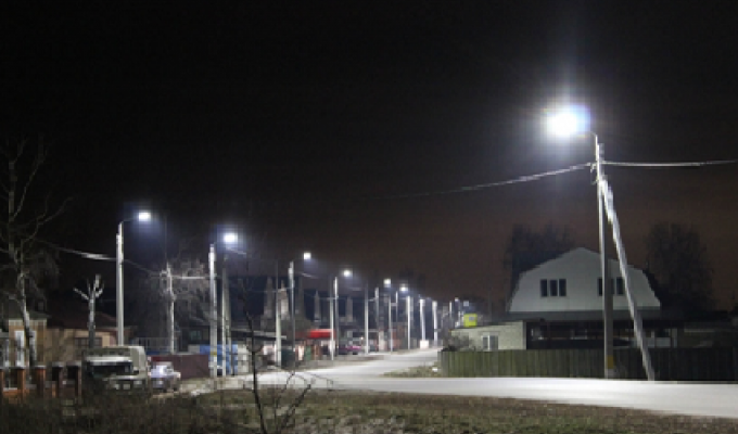 Більше п'ядесяти населених пунктів області отримали якісне та надійне вуличне освітлення
