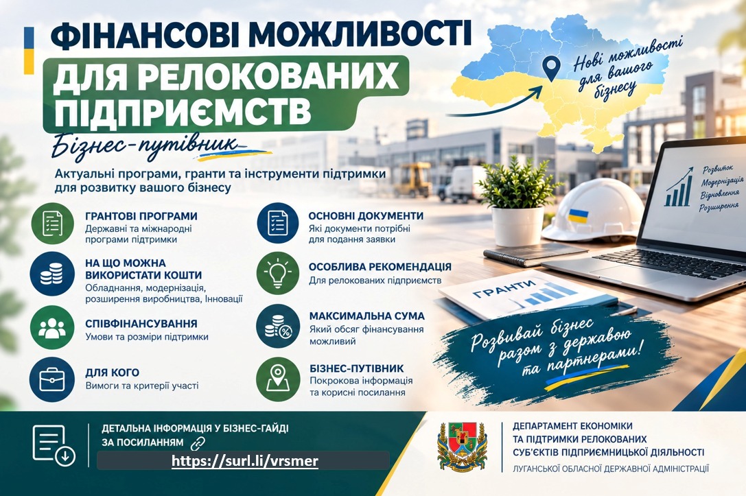 У бізнес-гайді «Фінансові можливості для промислових підприємств» зібрано актуальні можливості державної, міжнародної та іншої фінансової підтримки
