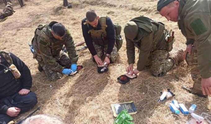 Кандидати на службу до штурмової бригади Нацполіції «Лють» пройшли підготовку з надання медичної допомоги