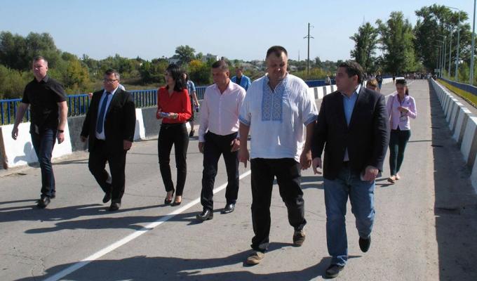 Відкриття мосту через річку Айдар (м. Старобільськ)