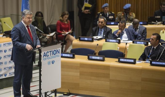 Президент закликав ООН ввести миротворчу місію на Донбас