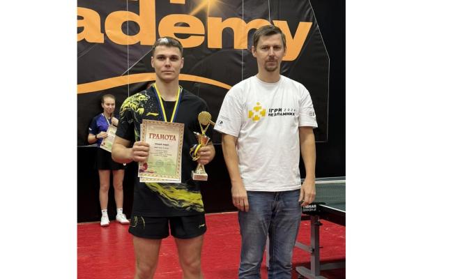 Представник Луганщини – чемпіон України з настільного тенісу