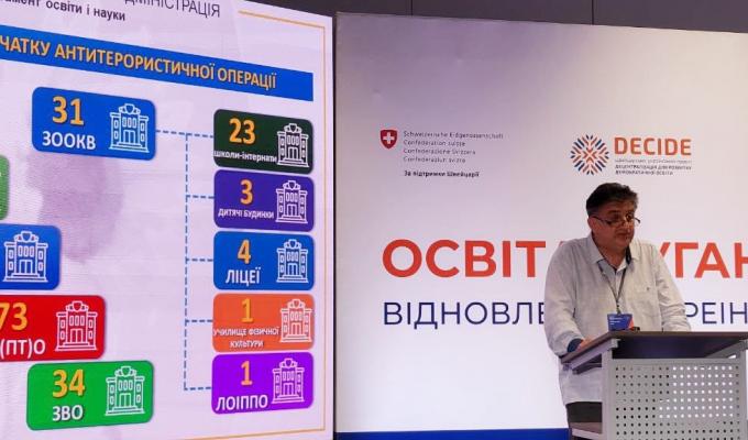 Дорожня карта відновлення освіти Луганщини після деокупації враховує два сценарії: повернення контролю за частиною території та відновлення в межах адміністративних кордонів включно із Луганськом, - Юрій Стецюк