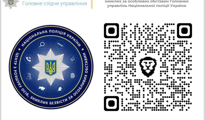 Контактна інформація спеціалізованих центрів з розшуку осіб, зниклих безвісти за особливих обставин, Головних управлінь Національної поліції України