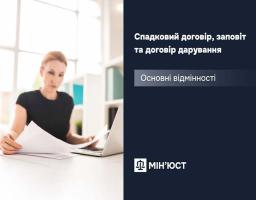 Спадковий договір, заповіт та договір дарування: основні відмінності