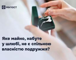 Яке майно, набуте у шлюбі, не є спільною власністю подружжя: роз’яснення Мін’юсту