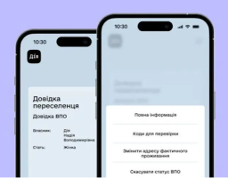 Як отримати та роздрукувати довідку ВПО через портал «Дія»