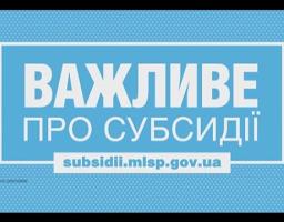 Важливе про субсидії
