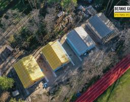 Велике будівництво на Луганщині: Фотозвіт перебігу будівництво будиночків для тимчасового розміщення спортсменів фізкультурного центру "Олімп"