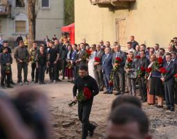 У Києві Президент ушанував пам’ять загиблих від російського ракетного удару