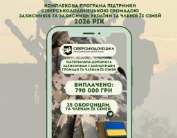 Сіверськодонецькою громадою виплачено майже 800 000 гривень військовослужбовцям та членам їх родин