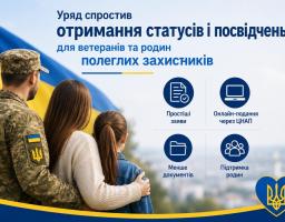 Уряд спростив отримання статусів і посвідчень для ветеранів та родин полеглих Захисників