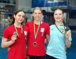 Золото, срібло та бронзу вибороли луганчани на чемпіонаті країни зі стрибків у воду