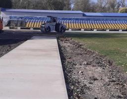 Велике будівництво: в Станиці Луганській реконструюють стадіон