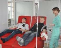 Курсанты Луганского государственного университета внутренних дел имени Э.А. Дидоренко приняли участие в донорской акции