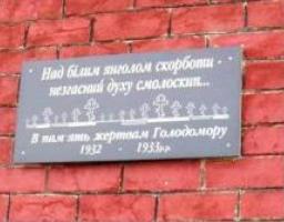 «Над білим янголом скорботи – незгасним духу смолоскип… У пам’ять жертв Голодомору 1932-1933 рр.»