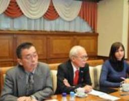 Відбулась зустріч Міністра фінансів Федора Ярошенка з президентом Японської Асоціації управління проектами Хіроші Танака та директором Українсько-Японського Центру Осаму Мідзутані