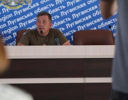 Про роботу Групи цивільно-військового співробітництва ОТУ «Луганськ» йшлося на брифінгу для ЗМІ