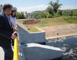 На річці Айдар в Старобільську реконструйовано шлюз