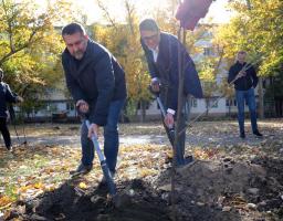 Сергій Гайдай та Надзвичайний і Повноважний Посол Румунії в Україні взяли участь у висадці «Румунського гаю»