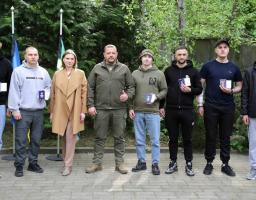 Шестеро строковиків з Рубіжного відзначені Знаками Пошани «Захиснику Луганщини»