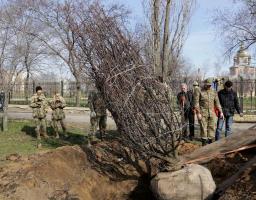 У День Національної гвардії закладено Сквер Слави захисників України