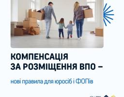 Уряд затвердив порядок компенсації за житлово-комунальні послуги та енергоносії, спожиті під час безоплатного розміщення ВПО