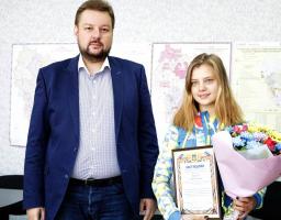 В облдержадміністрації відзначили призерку Юнацьких Олімпійських ігор