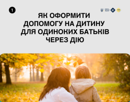 Як оформити допомогу на дитину для одиноких батьків через Дію?