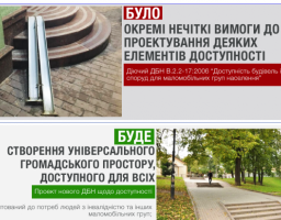 Громадський простір в Україні буде проектуватися універсальним, враховуючи потреби кожної людини