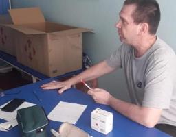 У Новомосковському гуманітарному штабі відкрито кабінет лікаря