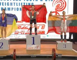 Три медалі виборола спортсменка з Луганщини у перший змагальний день чемпіонату Європи з важкої атлетики