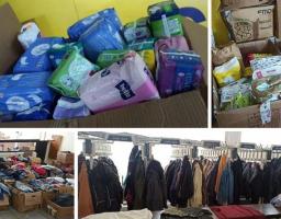 У Дніпрі ВПО з Луганщини також можуть отримати дитячі підгузки, засоби жіночої гігієни, одяг та взуття для дітей і дорослих