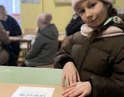 100 комплектів зимового дитячого одягу отримали наші переселенці в Дніпрі на цьому тижні