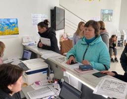 579 харчових та 89 гігієнічних наборів отримали на тому тижні наші переселенці в Вінниці