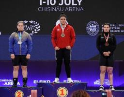 Важкоатлетка Ганна Калашник здобула три срібні нагороди на чемпіонаті Європи серед дівчат до 17 років 