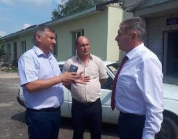 Юрій Гарбуз ознайомився з ходом ремонтних робіт у Білокуракинській районній лікарні 
