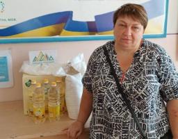 Набори від Міжнародної організації з міграції переселенці з нашого регіону одержували на Хмельниччині та у Києві