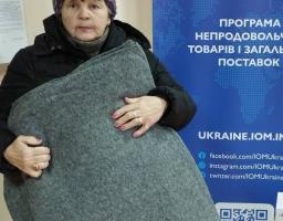 На Черкащині наших ВПО забезпечували кухонними та побутовим наборами від Міжнародної організації з міграції