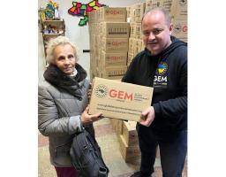 У хабі в Ірпені розпочата видача партії допомоги від благодійників