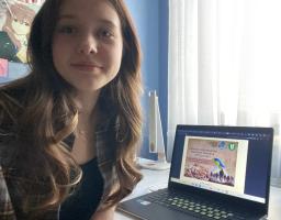 Одинадцятикласниця Нижньодуванського ліцею на Всеукраїнській історико-краєзнавчій конференції учнівської молоді представила роботу про видатного земляка