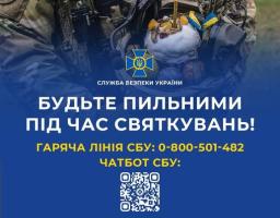 СБУ закликає громадян дотримуватися заходів безпеки під час Великодня
