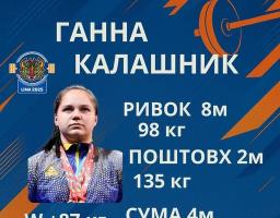 Срібну нагороду здобула луганчанка на чемпіонаті світу з важкої атлетики